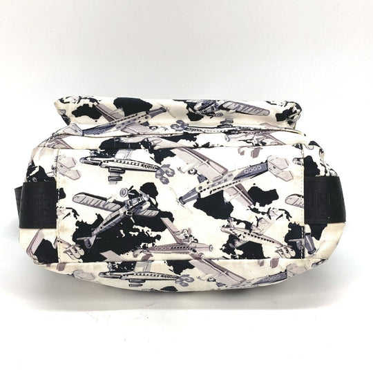 CHANEL Shoulder Bag canvas black Airline Women Secondhand Authentic