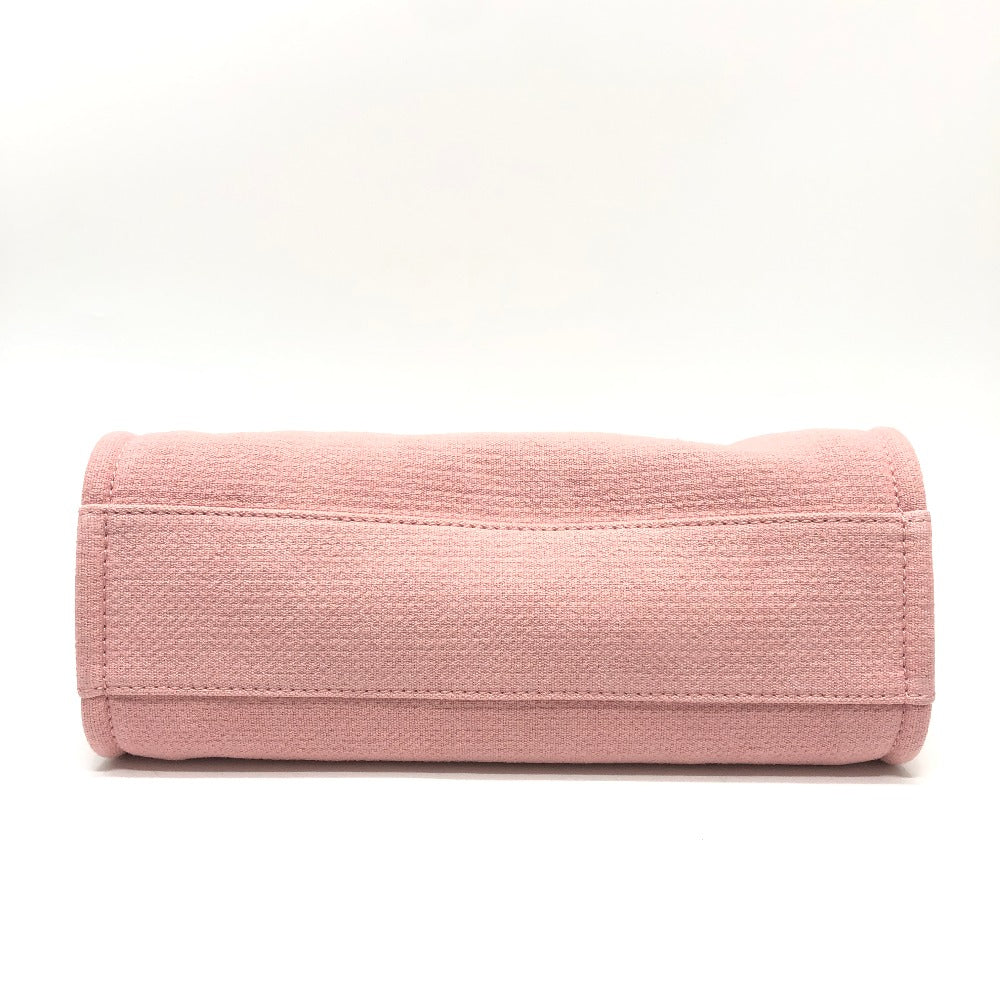 CHANEL Shoulder Bag AS3257 canvas pink Deauville Women Used Authentic