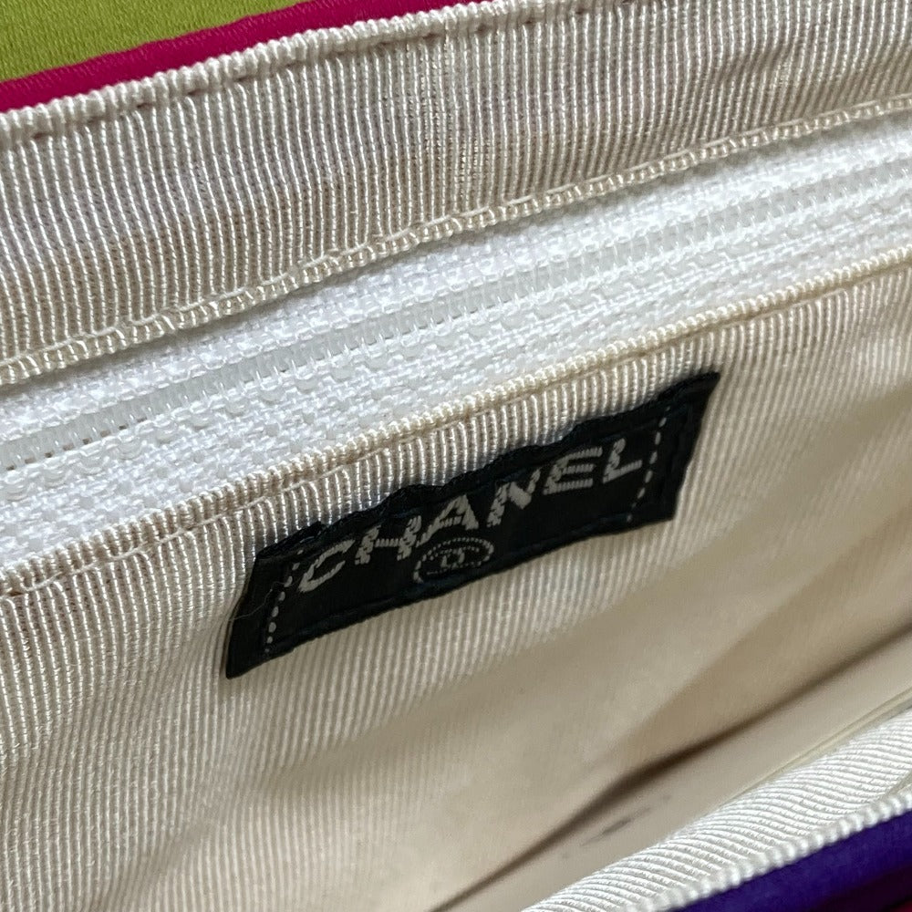 CHANEL Shoulder Bag Nylon multicolor Handbag mini bag chocolate bar piano