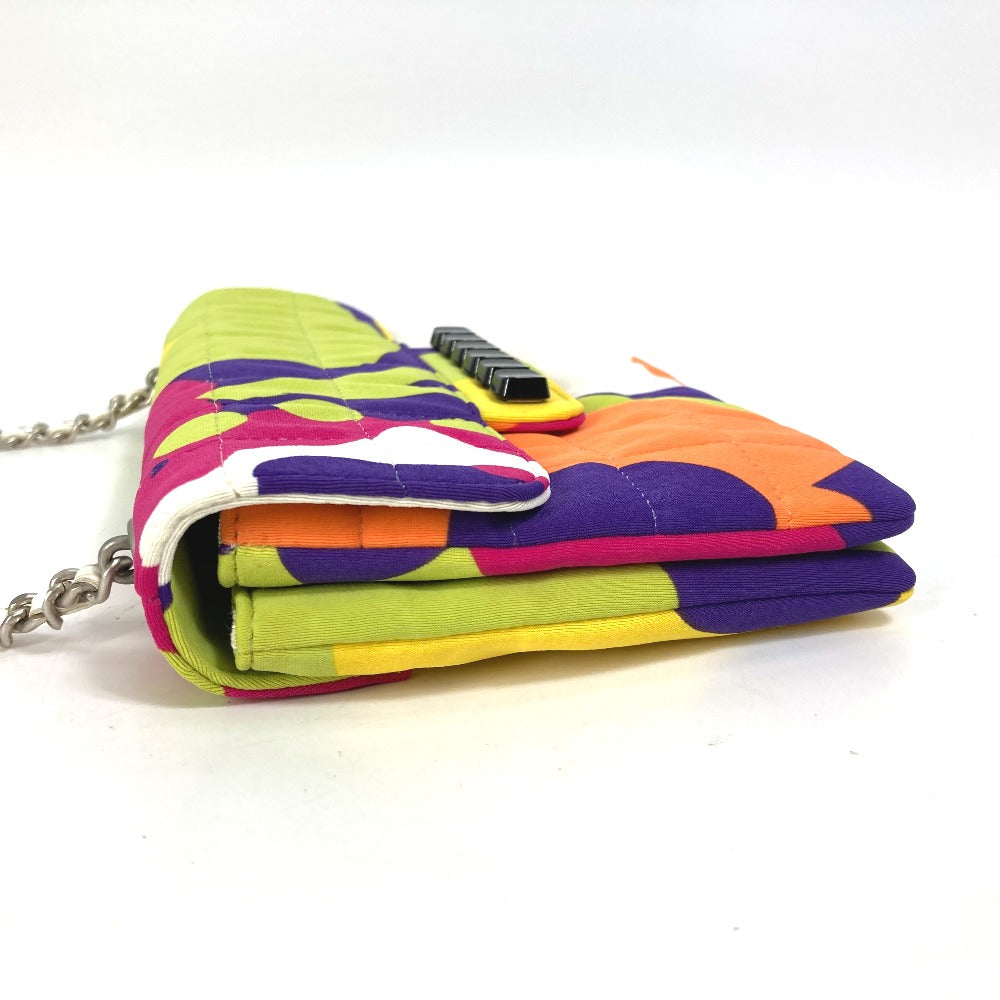 CHANEL Shoulder Bag Nylon multicolor Handbag mini bag chocolate bar piano