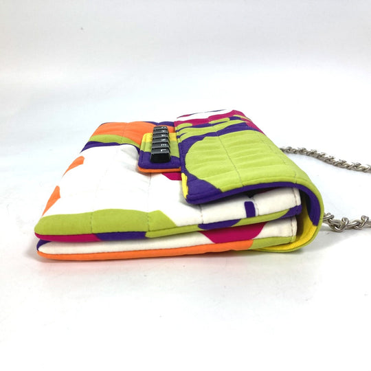 CHANEL Shoulder Bag Nylon multicolor Handbag mini bag chocolate bar piano