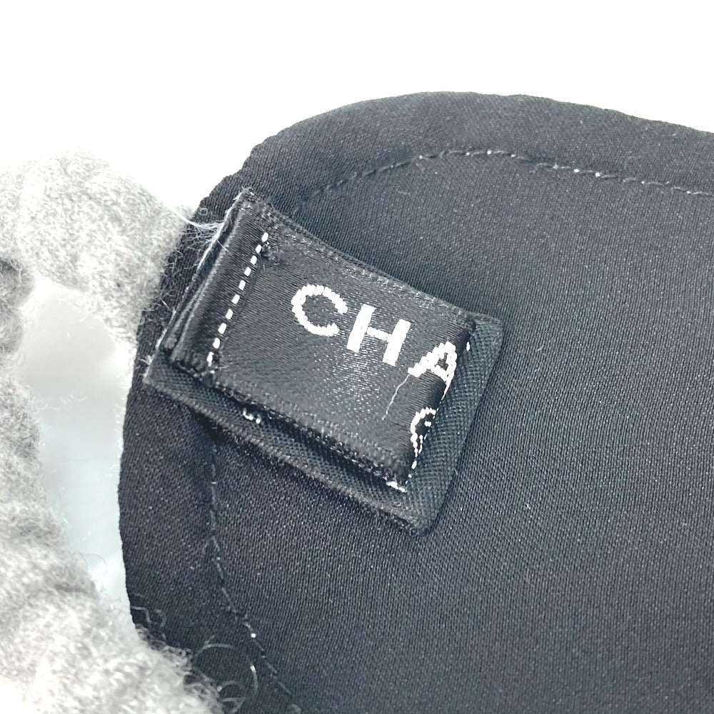 CHANEL Other miscellaneous goods silk gray Travel Supplies Sleep Supplies CC COCO Mark Eye Mask Women Used Authentic