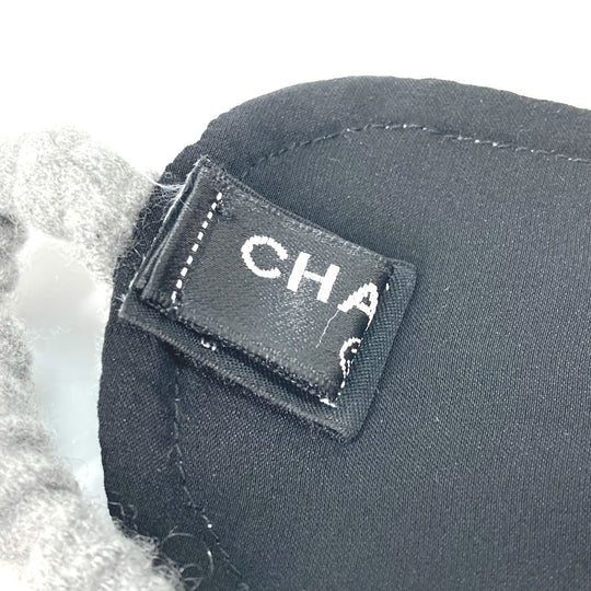 CHANEL Other miscellaneous goods silk gray Travel Supplies Sleep Supplies CC COCO Mark Eye Mask Women Used Authentic