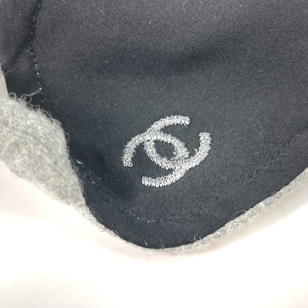 CHANEL Other miscellaneous goods silk gray Travel Supplies Sleep Supplies CC COCO Mark Eye Mask Women Used Authentic