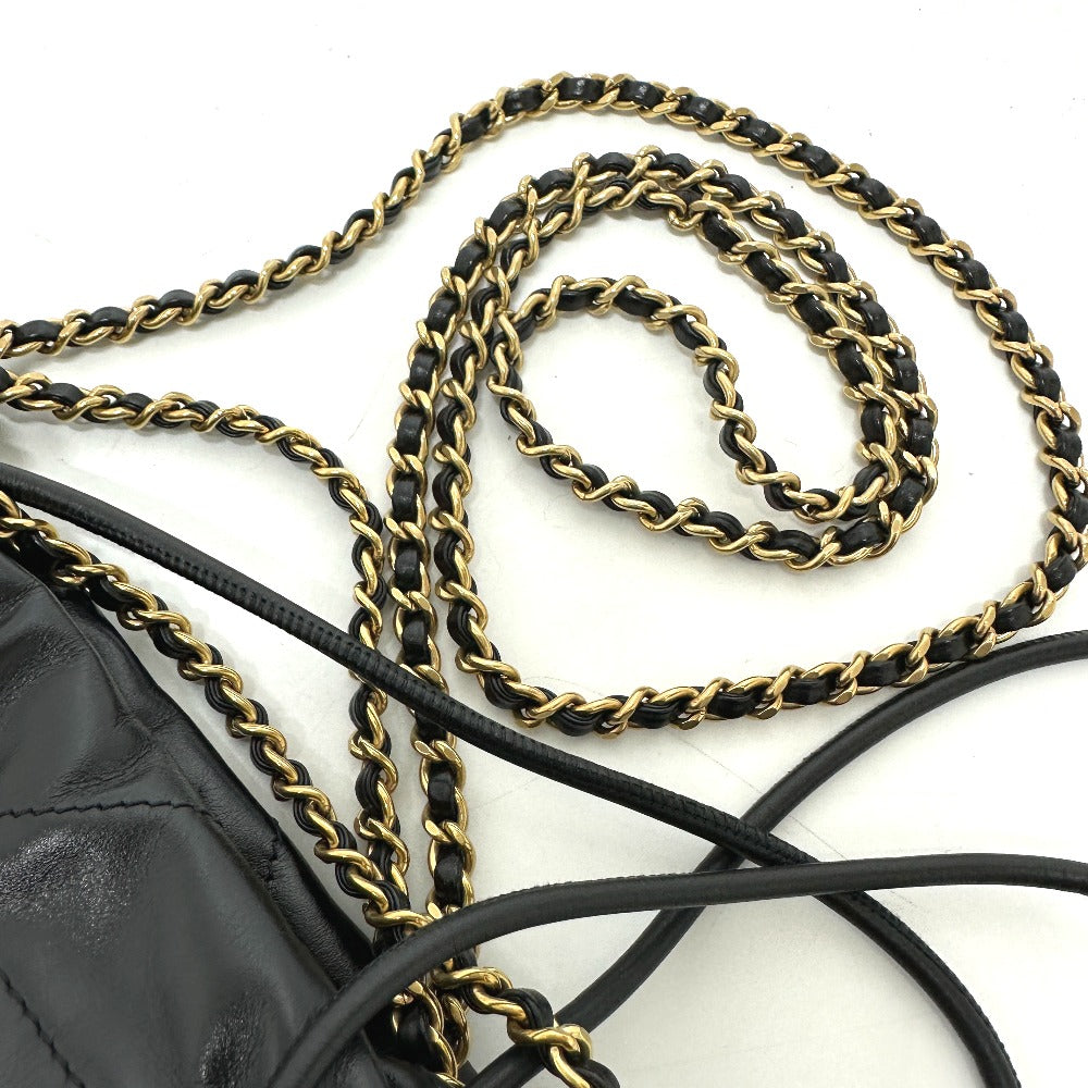 CHANEL Shoulder Bag AS3980 Calfskin black COCO Mark CHANEL22 mini Women Used Authentic