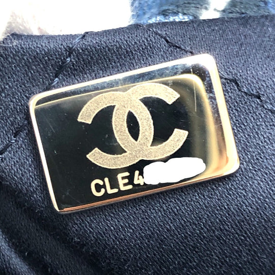 CHANEL Shoulder Bag AS3260 denim blue Chanel 22 Matelasse with medal charm Women Used Authentic