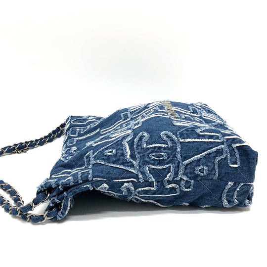 CHANEL Shoulder Bag AS3260 denim blue 24A CHANEL22 Women Used Authentic