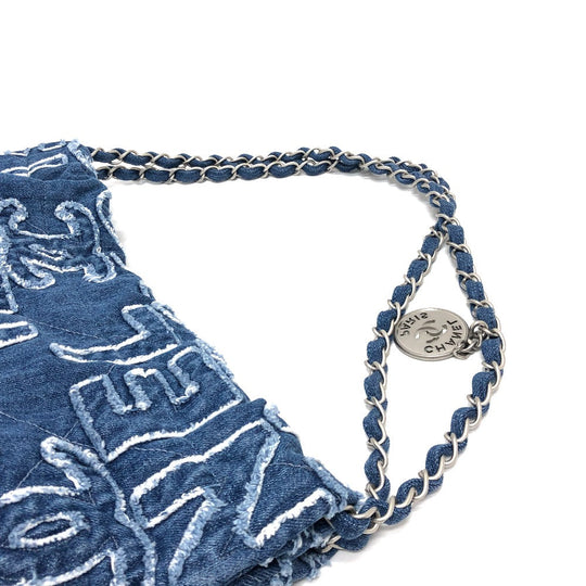 CHANEL Shoulder Bag AS3260 denim blue 24A CHANEL22 Women Used Authentic