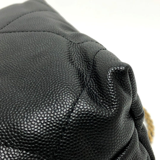 CHANEL Shoulder Bag AS3980 Caviar skin black Matrasse Chanel 22 So Black