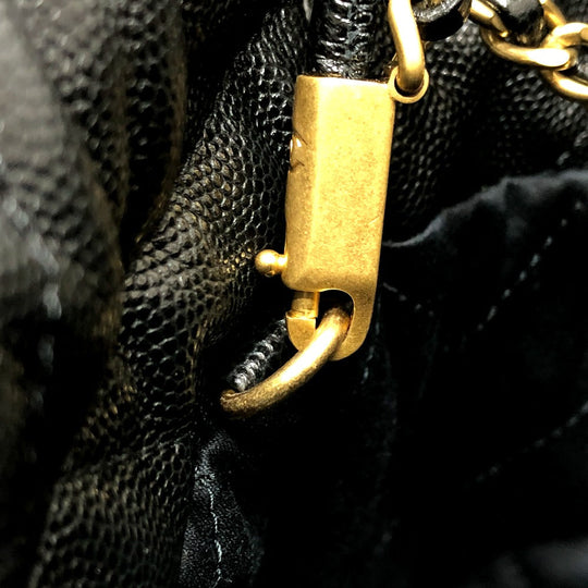 CHANEL Shoulder Bag AS3980 Caviar skin black Matrasse Chanel 22 So Black