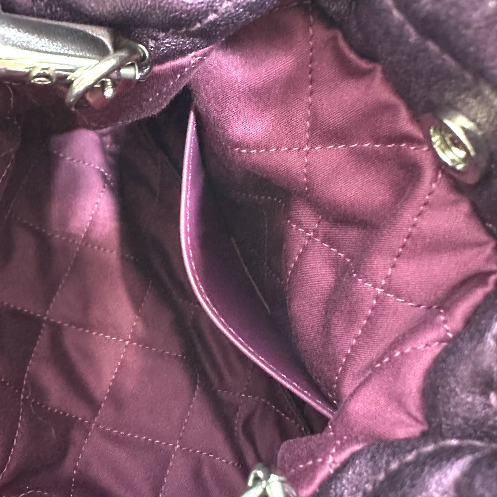 CHANEL Shoulder Bag AS3980 leather purple CHANEL22 Glitter All Purple Women Used Authentic