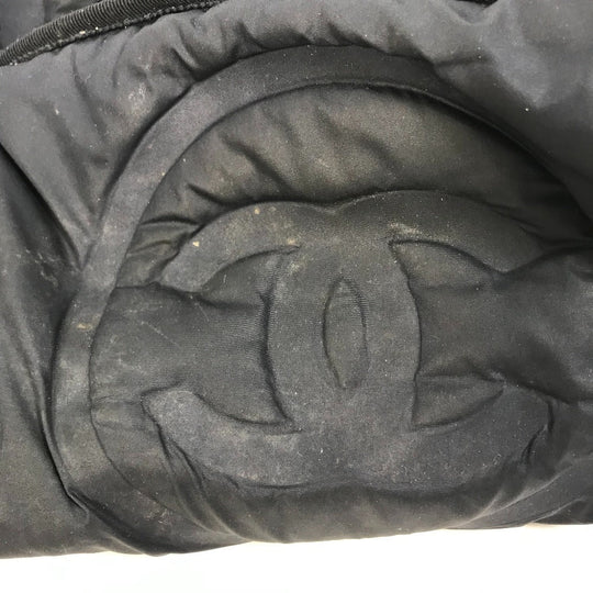 CHANEL Sling bag A57586 Nylon, Tweed Navy Shoulder Bag Coconeige Women Used Authentic