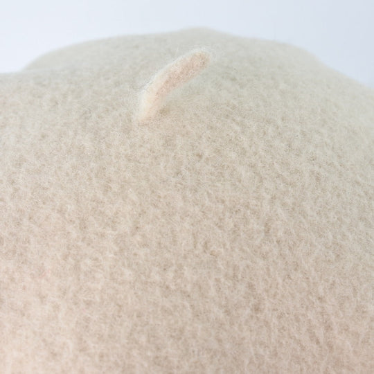 CHANEL Other hats wool White beret Women 50-55 Used Authentic