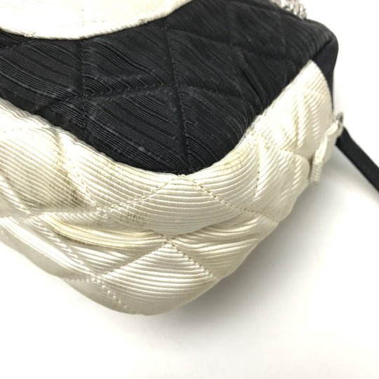 CHANEL Shoulder Bag canvas black quilting By color Women Used Authentic