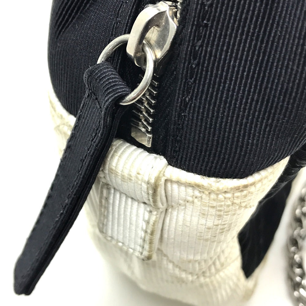 CHANEL Shoulder Bag canvas black quilting By color Women Used Authentic