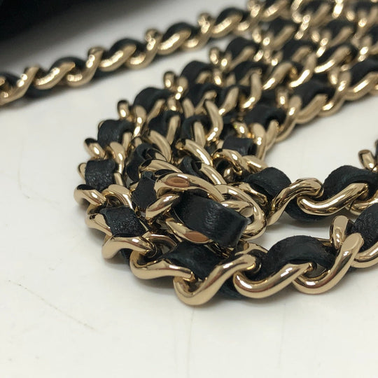 CHANEL Shoulder Bag Velor black Velour Matelasse Women Used Authentic