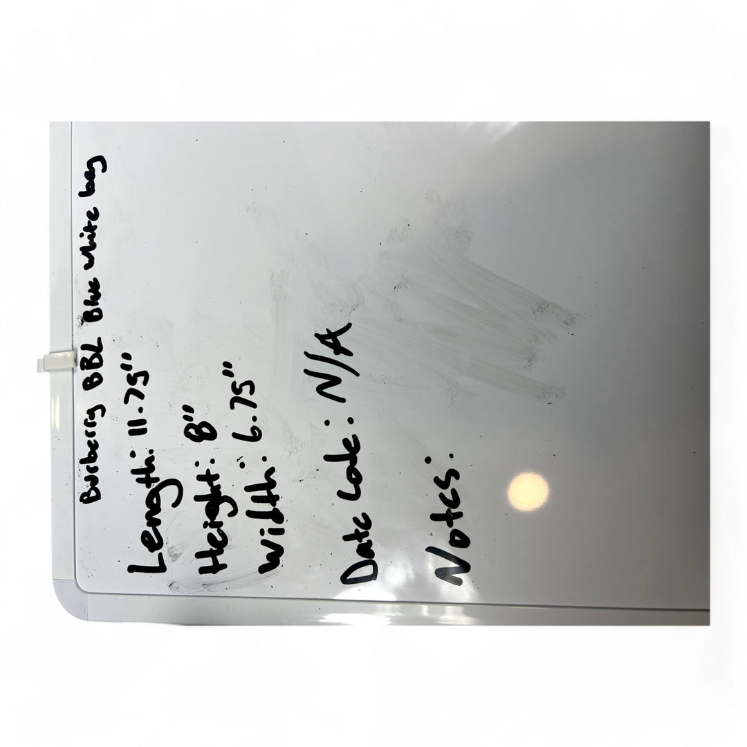 Burberry Blue Label Women's Handbag Monogram Canvas Leather Beige Blue Green Tote Bag