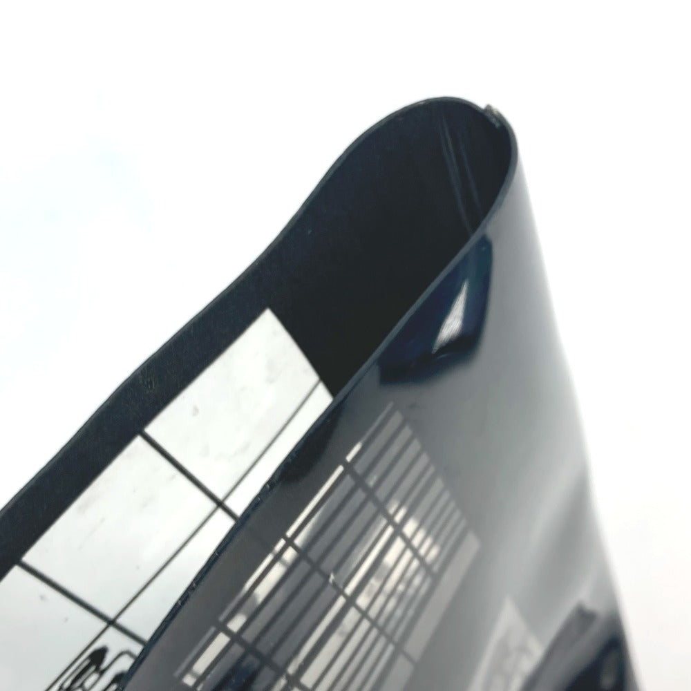 CHANEL Shoulder Bag Plastics black plastic chain window line Women Used Authentic