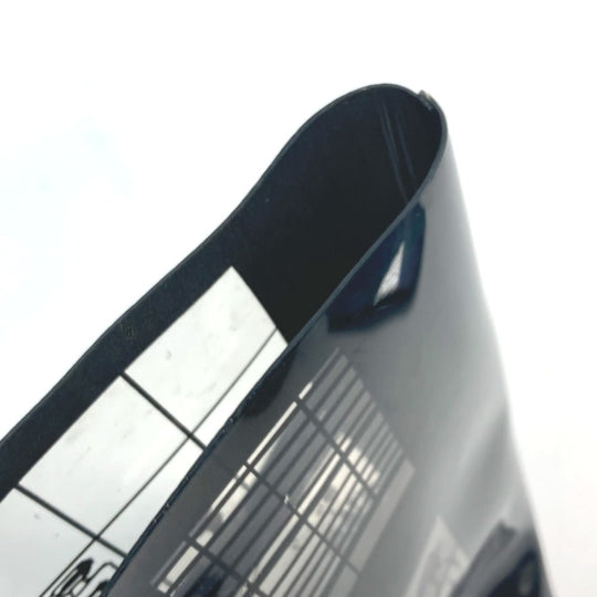 CHANEL Shoulder Bag Plastics black plastic chain window line Women Used Authentic