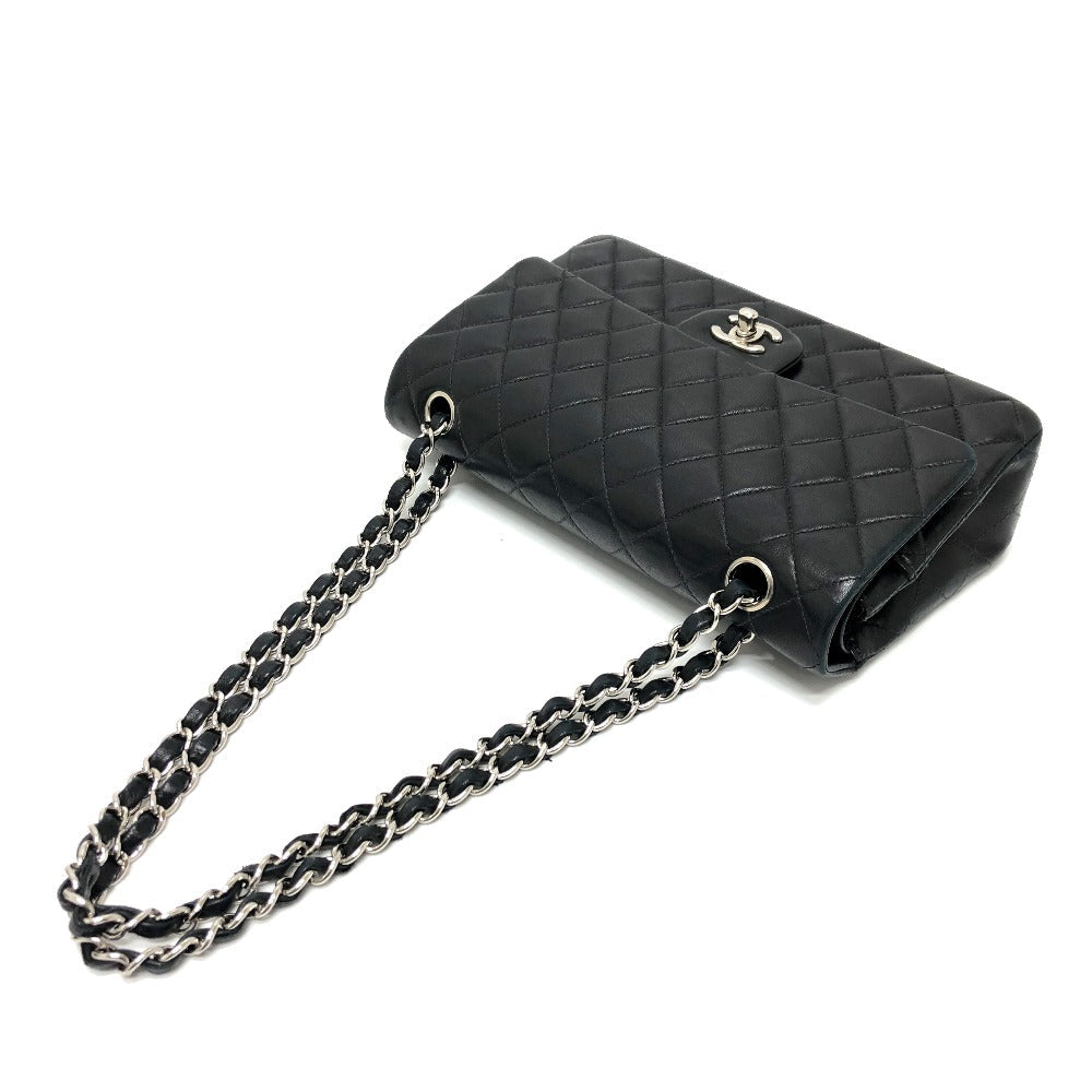 CHANEL Shoulder Bag A01112 lambskin black Matrasse 25 Women Used Authentic