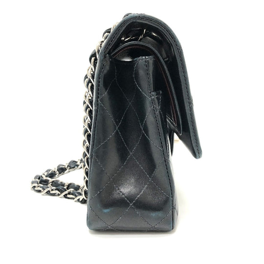CHANEL Shoulder Bag A01112 lambskin black Matrasse 25 Women Used Authentic