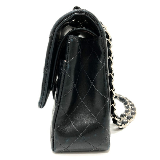 CHANEL Shoulder Bag A01112 lambskin black Matrasse 25 Women Used Authentic