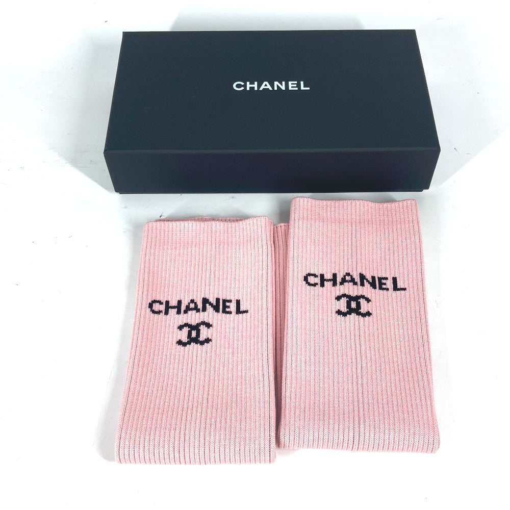 CHANEL Other fashion goods AA9804 Rayon, cotton/tencel/polyester pink 24C Gaiters Leg Warmers Women Used Authentic