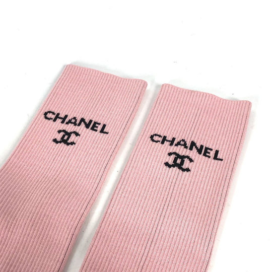 CHANEL Other fashion goods AA9804 Rayon, cotton/tencel/polyester pink 24C Gaiters Leg Warmers Women Used Authentic