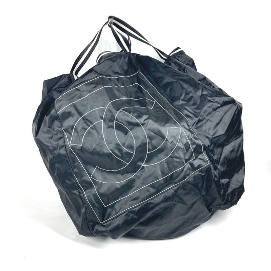 CHANEL Shoulder Bag Nylon black sportssports CC COCO Mark logo Women Used Authentic