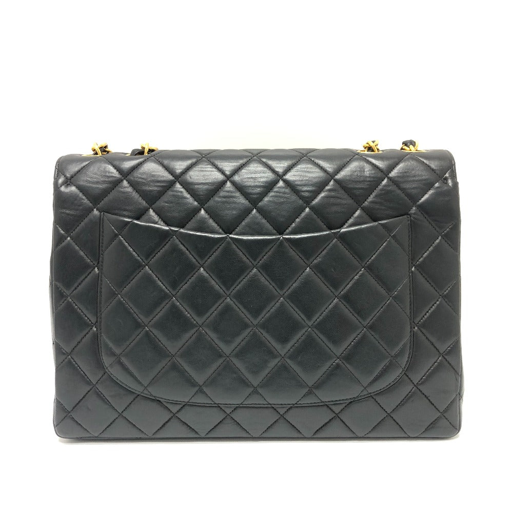 CHANEL Shoulder Bag lambskin black Matrasse 30