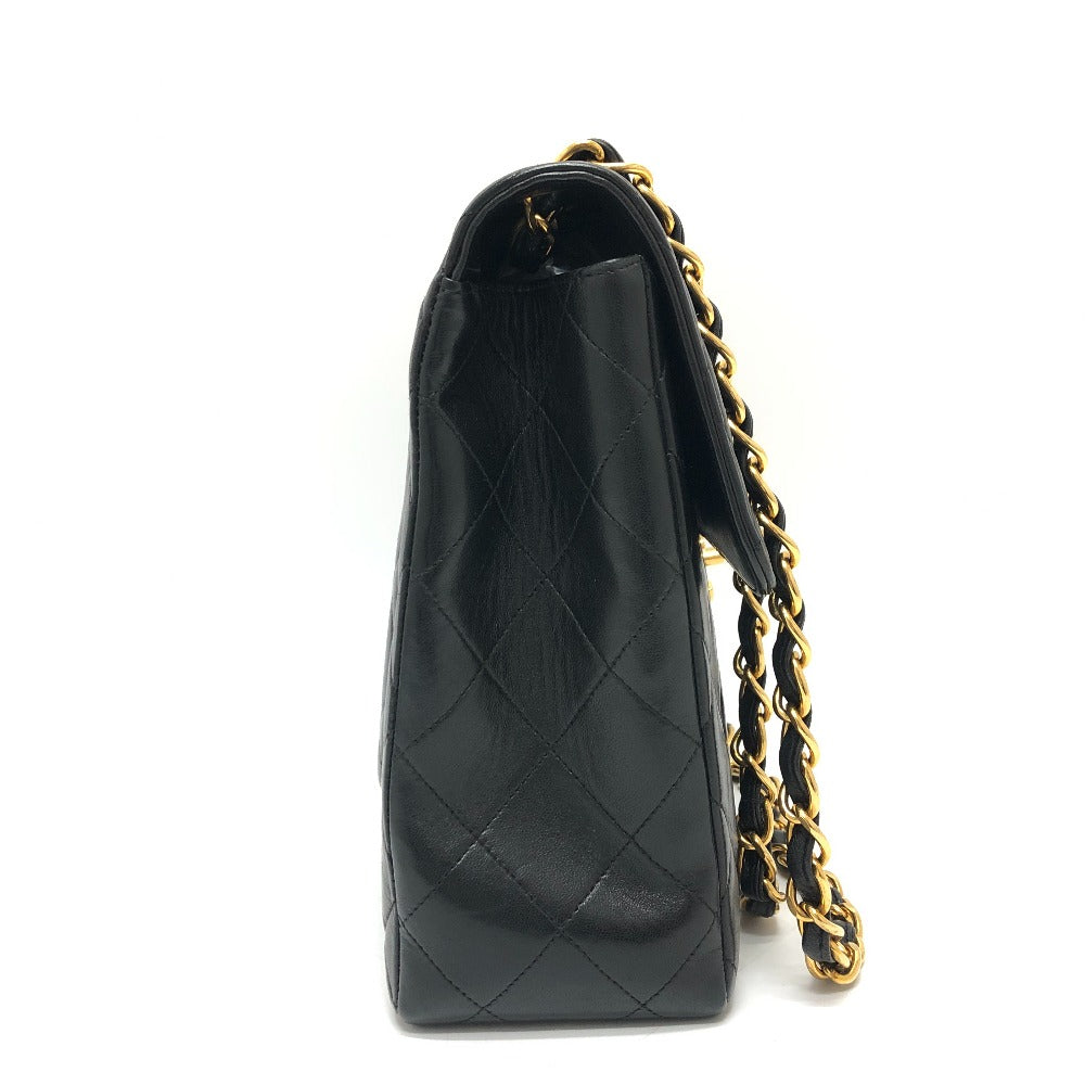 CHANEL Shoulder Bag lambskin black Matrasse 30