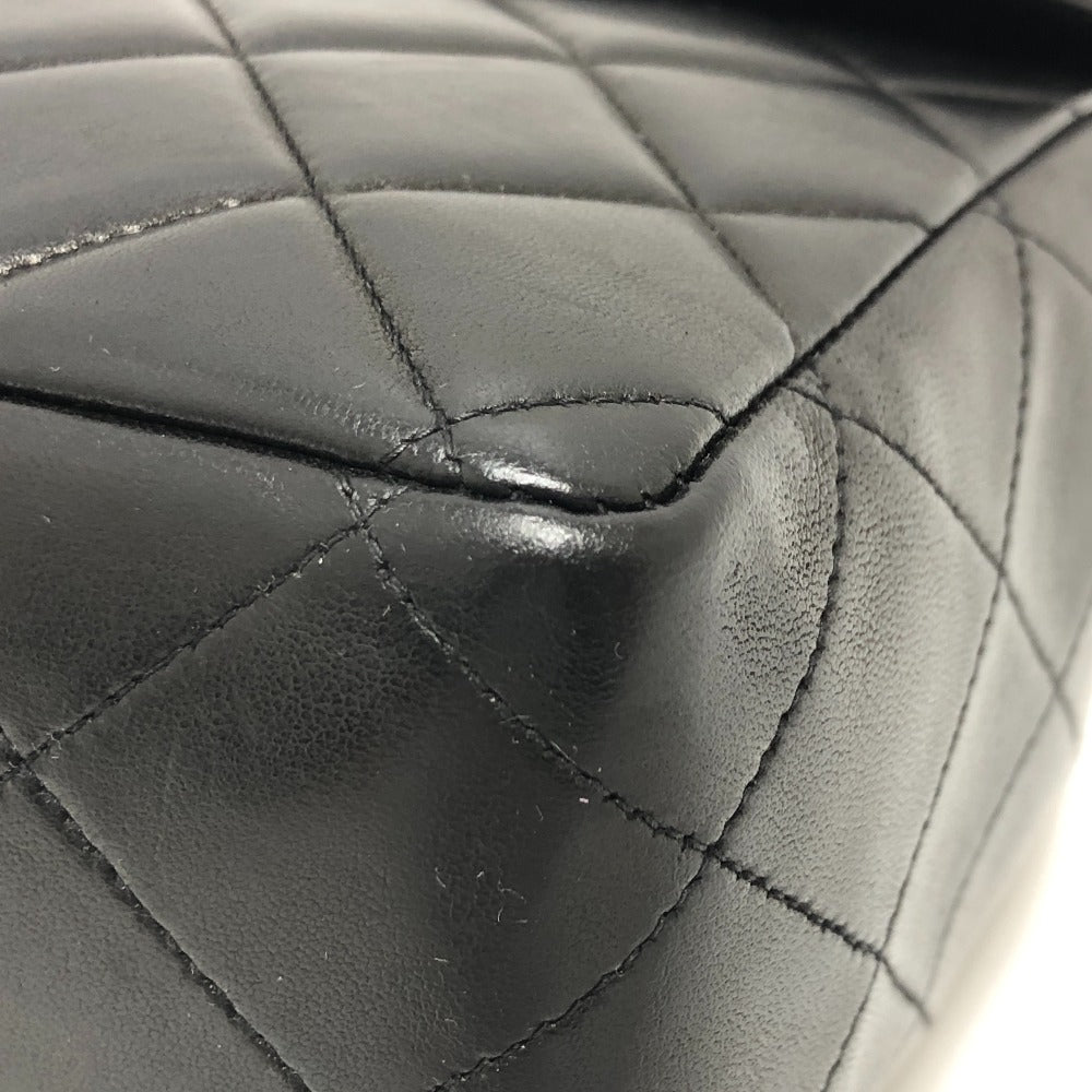 CHANEL Shoulder Bag lambskin black Matrasse 30