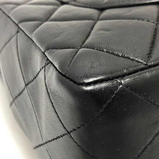 CHANEL Shoulder Bag lambskin black Matrasse 30