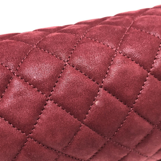 CHANEL Shoulder Bag Coated leather Red Matrasse 30 COCO Mark