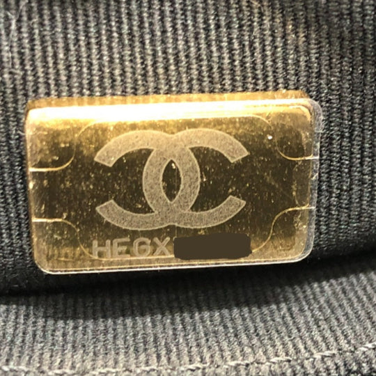 CHANEL Shoulder Bag AS3502 lambskin black COCO Mark CC Matelasse small shopping bag Women Used Authentic