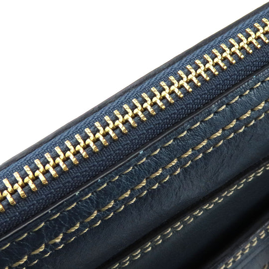 COACH Handbag 11609 Leather, Patent Leather blue Signature Women Used Authentic