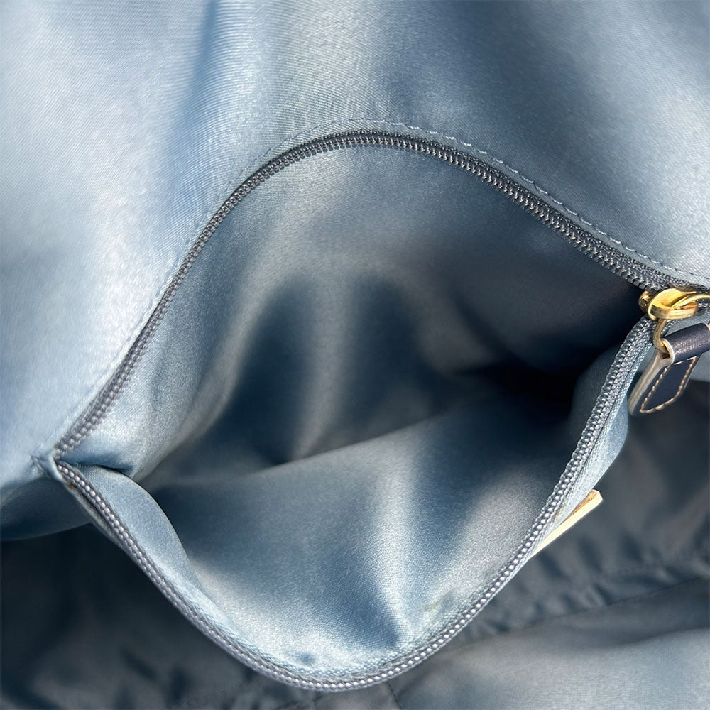 COACH Handbag 11609 Leather, Patent Leather blue Signature Women Used Authentic