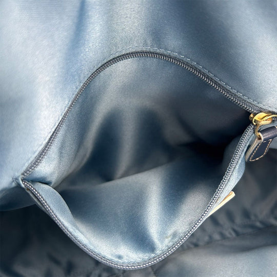 COACH Handbag 11609 Leather, Patent Leather blue Signature Women Used Authentic