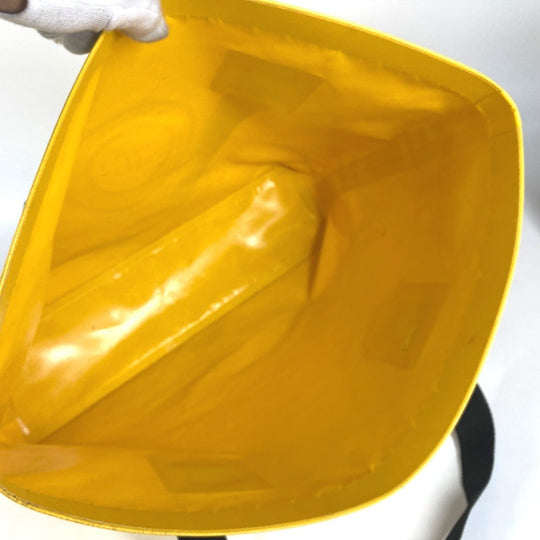 CHANEL Shoulder Bag Plastics yellow Waterproof CC COCO Mark ETANCHE logo Women Used Authentic