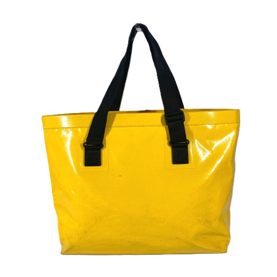 CHANEL Shoulder Bag Plastics yellow Waterproof CC COCO Mark ETANCHE logo Women Used Authentic