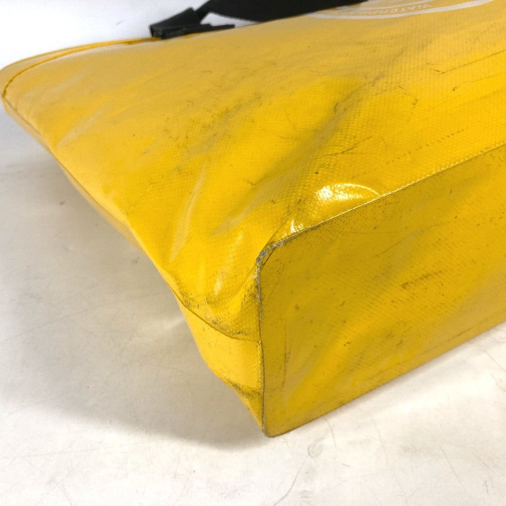 CHANEL Shoulder Bag Plastics yellow Waterproof CC COCO Mark ETANCHE logo Women Used Authentic