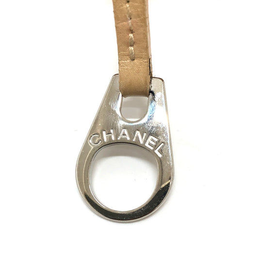 CHANEL Handbag leather beige COCO Mark Bolt