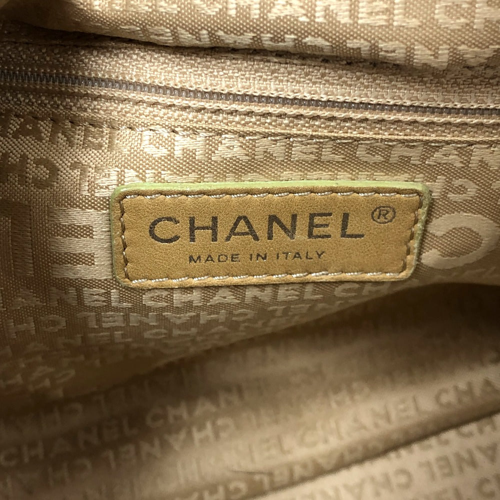 CHANEL Handbag leather beige COCO Mark Bolt