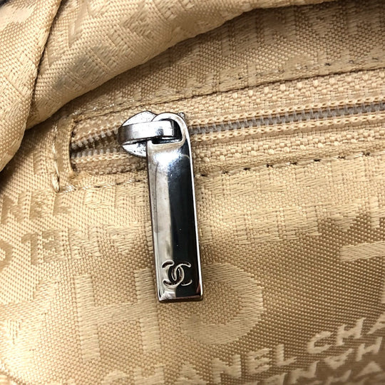 CHANEL Handbag leather beige COCO Mark Bolt