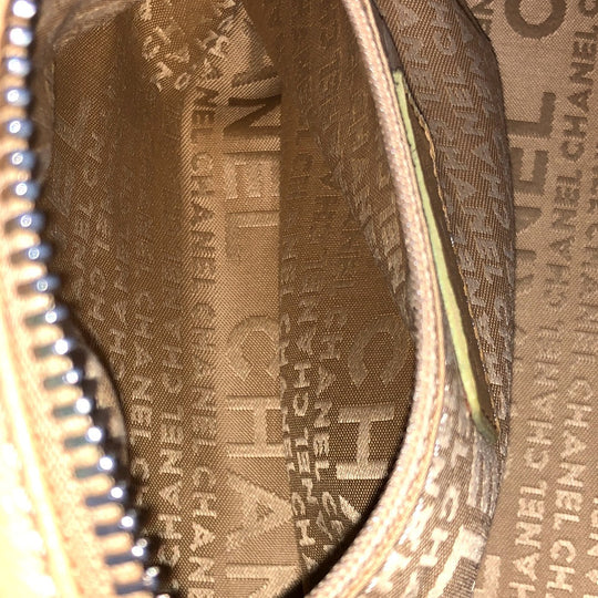 CHANEL Handbag leather beige COCO Mark Bolt