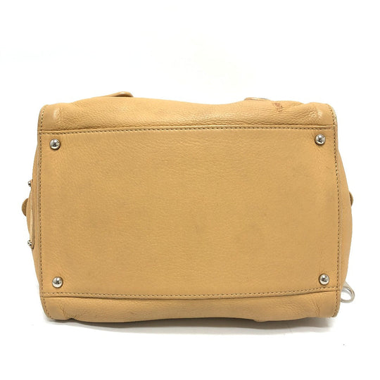 CHANEL Handbag leather beige COCO Mark Bolt