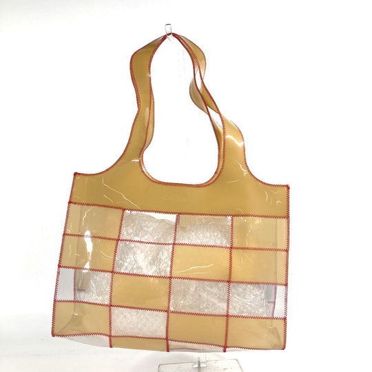 CHANEL Shoulder Bag Plastics beige CC COCO Mark Women Used Authentic