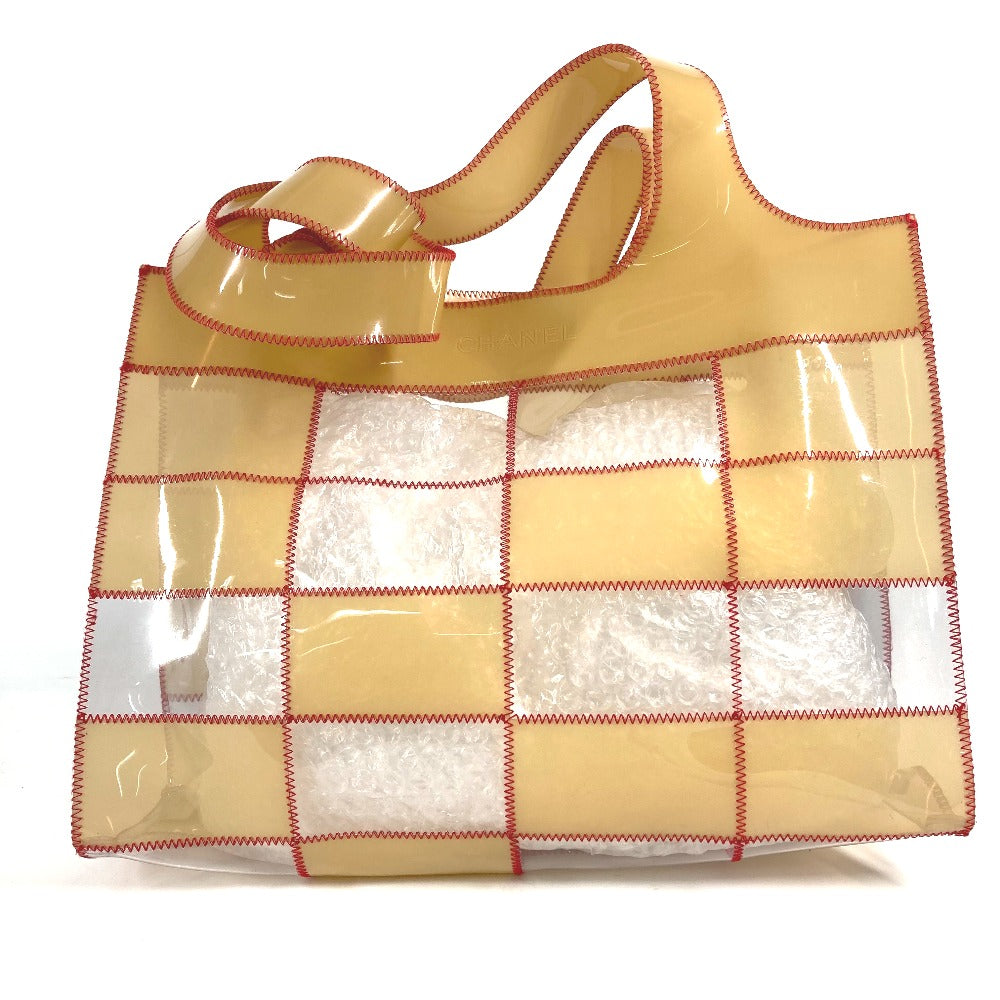 CHANEL Shoulder Bag Plastics beige CC COCO Mark Women Used Authentic