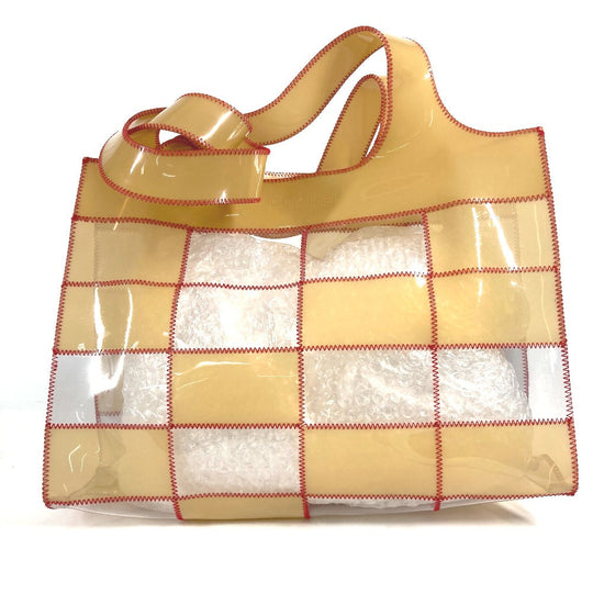 CHANEL Shoulder Bag Plastics beige CC COCO Mark Women Used Authentic