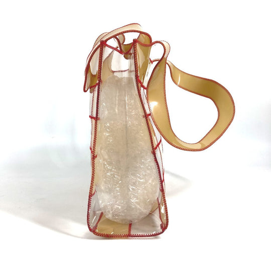 CHANEL Shoulder Bag Plastics beige CC COCO Mark Women Used Authentic